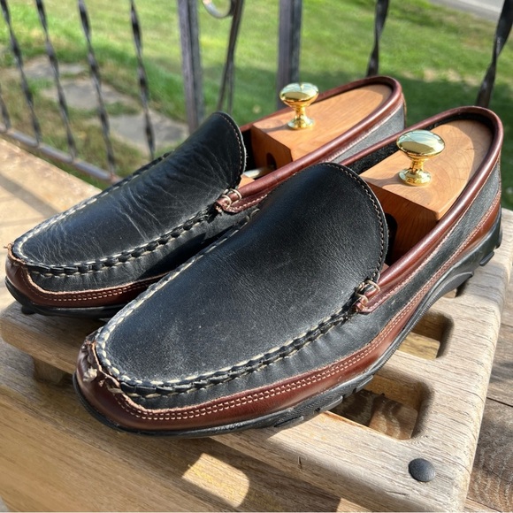 ALLEN EDMONDS Boulder Venetian Driving Moccasins Leather Loafers 11D - Picture 2 of 12
